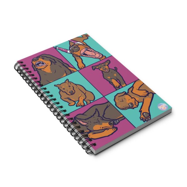 Funky Dobermann Spiral Journal - Image 3